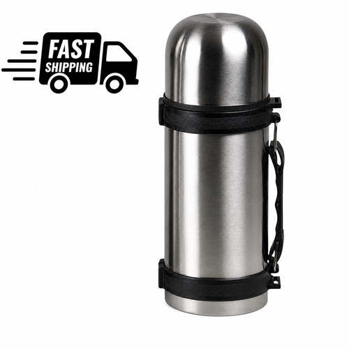 Vacuum flask litre stainless - 1,
