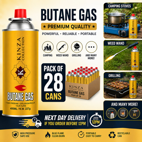 28x butane gas bottle canister - butane,