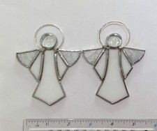 Stained Glass Angel x 2.  Sun Catcher. Hand made.