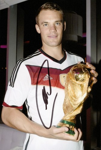 Manuel neuer hand signed 6x4 - neuer,