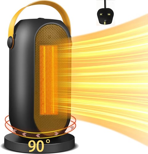 Portable fan heater black - fan,