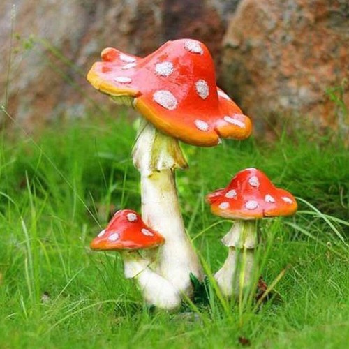2pcs flower pots mushroom - 2pcs,