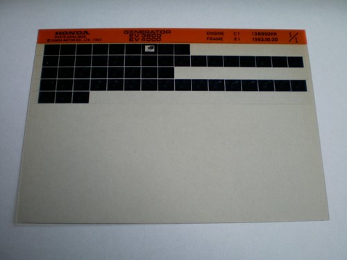 Microfiche spare parts catalog - microfiche,