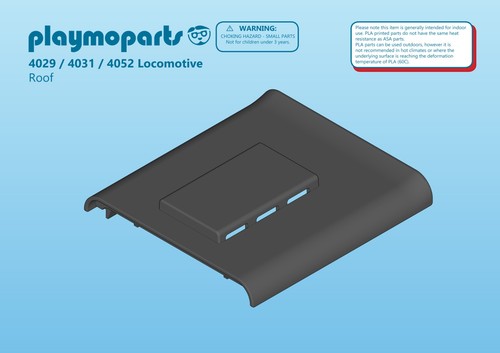 Playmobil train roof fits - train,