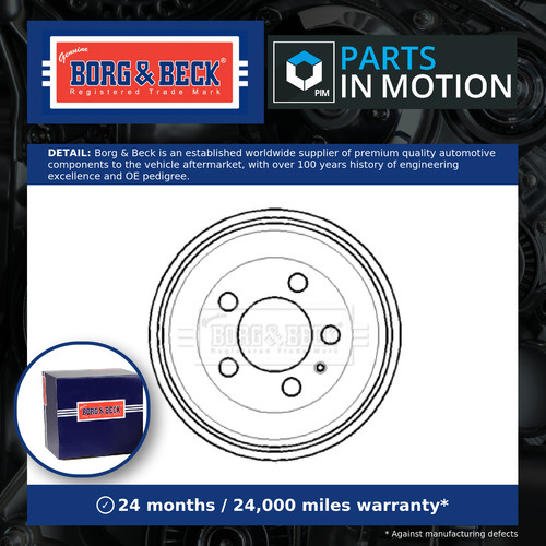 Brake drum fits polo 9n - drum,