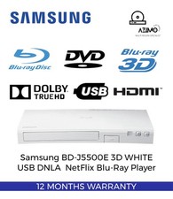 Samsung BD-J5500E 3D Compact WHITE USB DNLA  NetFlix Blu-Ray Player
