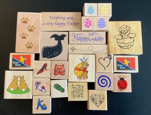 Wooden stamps bundles animals - wooden,