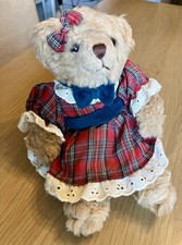 Beverly Bear By Russ Berrie,  Non Jointed Victorian Dress Collectable 