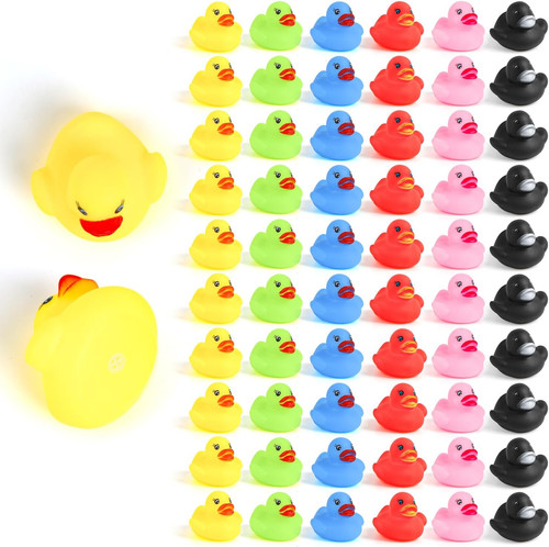 50pcs colorful rubber - rubber, ducky