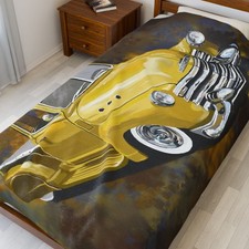 57 Chevy pickup Classic lowrider antique Velveteen Plush Blanket