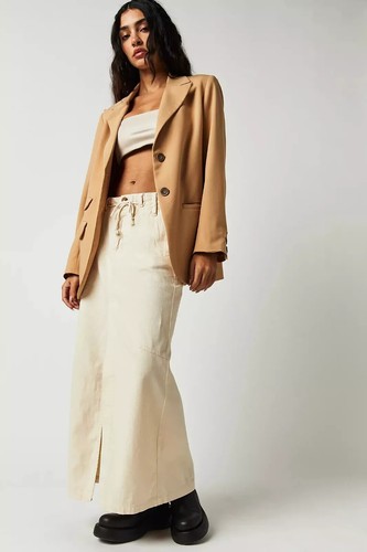 Free people chino maxi skirt - people,