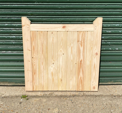 Wooden flat top garden - garden, gate