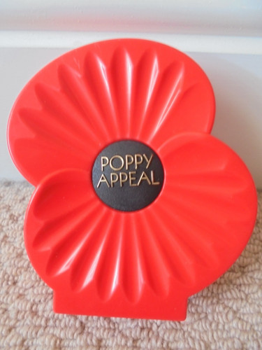 Poppy appeal money box red - poppy,