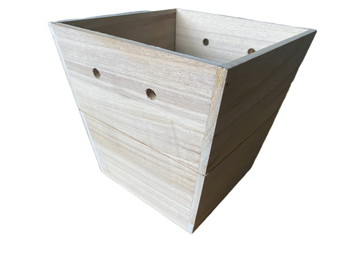 Large wooden plant pot - wooden,