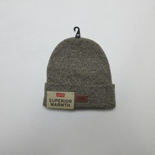 Levis Mens Beanie Hat Brown