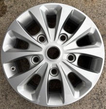 * 16" FORD TRANSIT CUSTOM SILVER ALLOY WHEEL RIM 6.5J ET60 JK21-GA