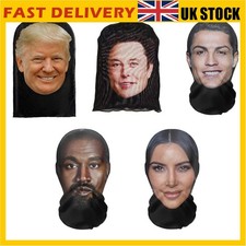 Full Face Cosplay Headwear Hiphop Balaclava 3D Mesh Elastic Mask for Outdoor