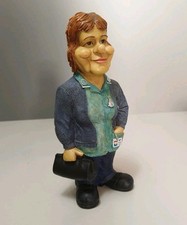 Vintage Porcelain NHS Nurse Sister Doctor Job Figurine Funny