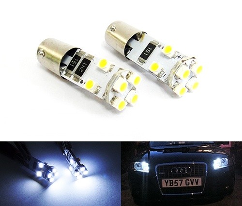 White 233 ba9s t4w led - ba9s, 8