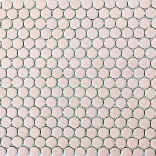 Light pink penny - pink, round