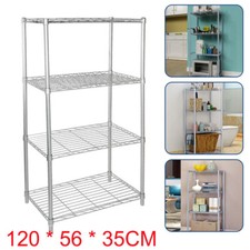 4 Tier Silver Metal Storage