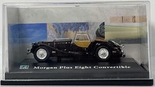 CARARAMA 1/72 MORGAN PLUS EIGHT CONVERTIBLE BLACK OO MODEL RAILWAY SCALE CAR.