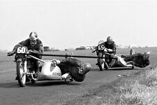  Motor Bike Sidecar. Racing Brands Hatch.1961 MANCAVE
