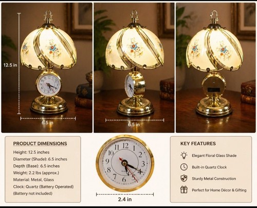 Vintage brass table lamp - brass,