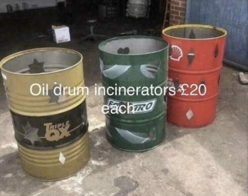 Oil drum incinerator - drum, 205l