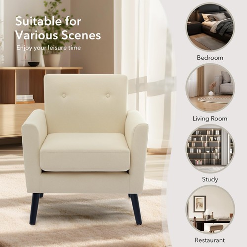 Whiteretro accent chair - 2x,