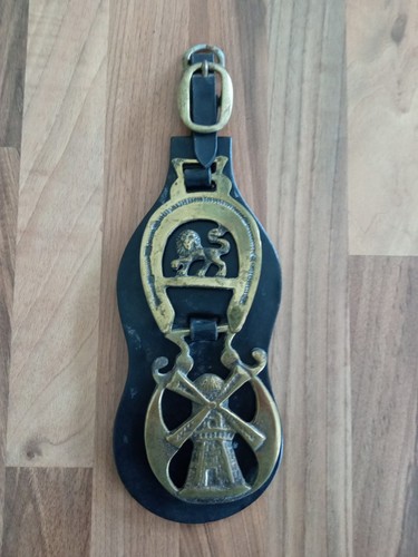 Horse brasses leather strap - brasses,