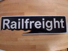 British Rail Railfreight Cast Aluminium Sign Railway Plaque Incomplete Casting