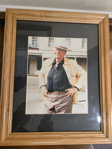 John wayne autographed - wayne,
