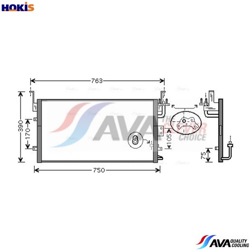 Condenser air conditioning - condenser,