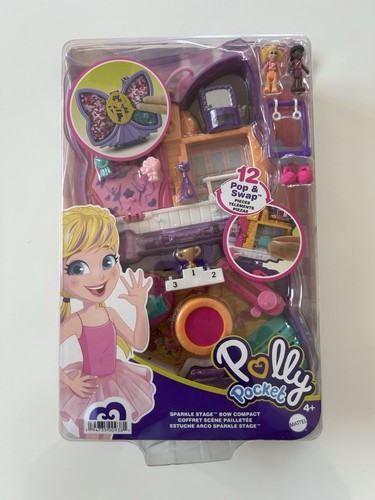 Polly pocket sparkle stage - pocket, bow