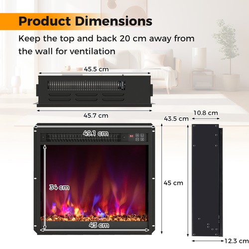Electric fireplace insert - electric,