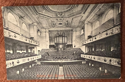 Antique postcard colston hall - antique,