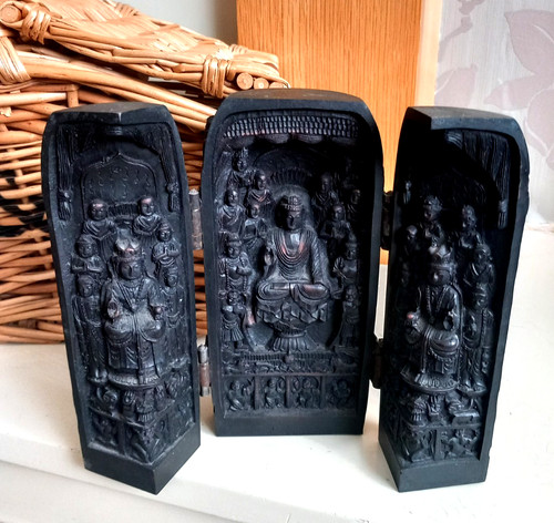 Chinese vintage buddhist black - vintage,