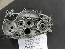 SUZUKI  RL250, TS250, R/H Engine crankcase. Silver engine