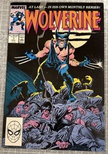 Wolverine 1 1988 1st App of Patch, 1st Ongoing Wolverine Series