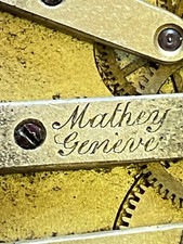 Mathey Geneve Pocket Watch PocketWatch Fob Movement