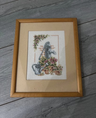 Vintage wooden framed cross - wooden,