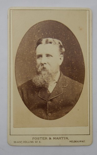 Cdv bearded 19th - cdv, a