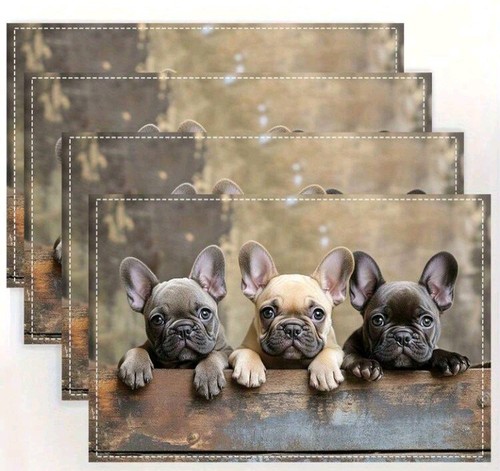 French bulldog placemats - x,
