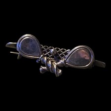 Sterling Silver Tennis Brooch C. 1901