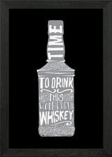 Whiskey Framed Wall Art Poster