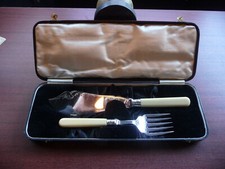 Vintage Cased Fish Servers