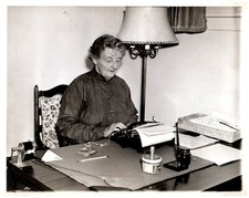 Old Woman at Typewriter