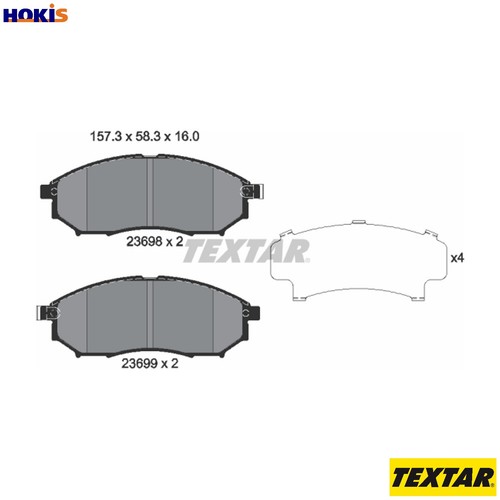 Brake pad set disc - disc,
