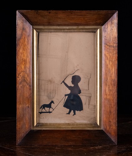 Silhouette child with - of,